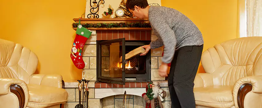 Rusted Metal Fireplace Restoration in Smyrna, Georgia