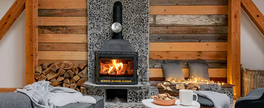 Thelin Hearth Products Direct Vent Gas Stove Fireplace Inspection in Smyrna, Georgia